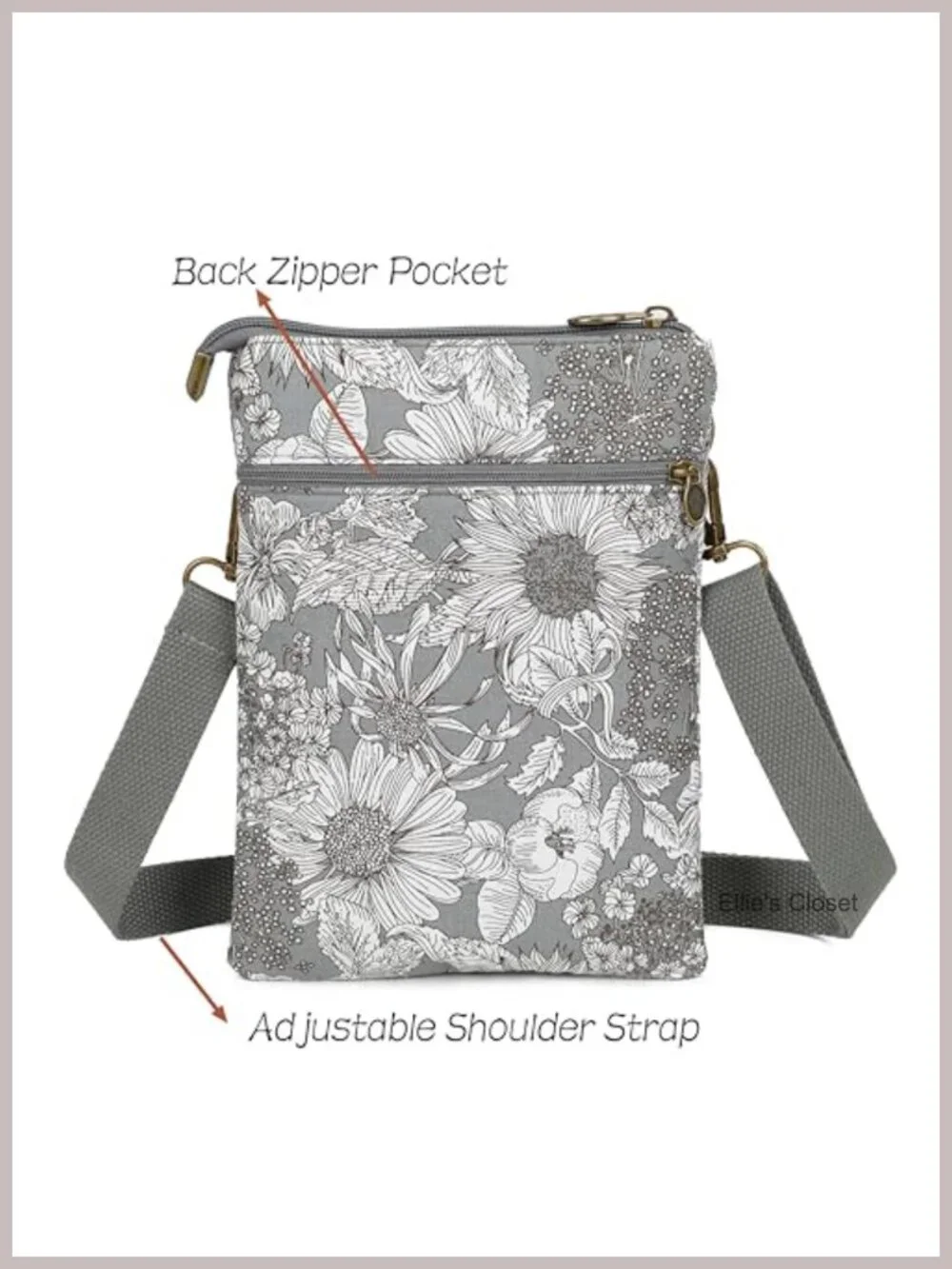Small Crossbody Phone Purse Lightweight Cotton Shoulder Bag Women Girls Multi